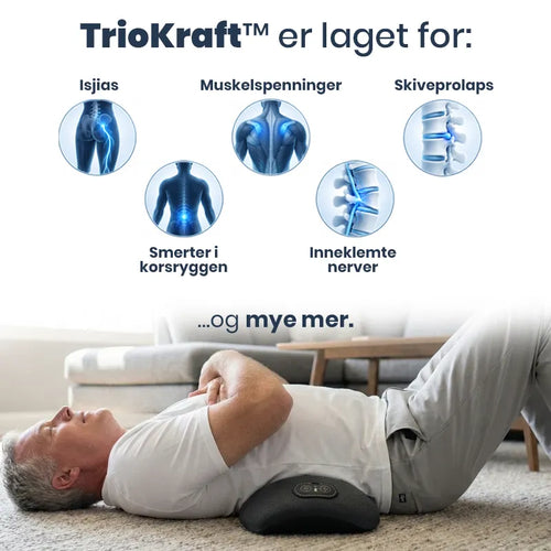 TrioKraft™ — strekk, varme og massasje i én økt